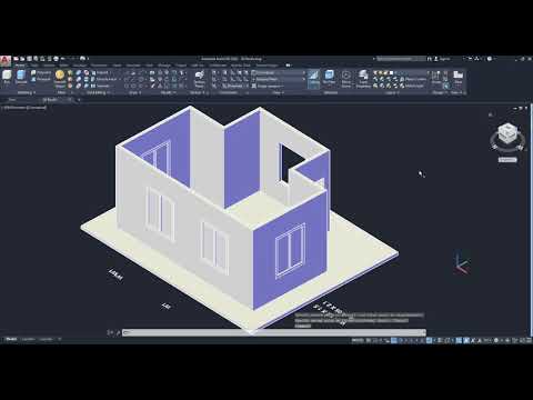 How to Model a Simple 3D House in AutoCAD in 30 Minutes | AutoCAD 3D house
