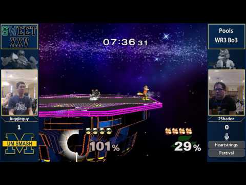 SWEET 25 - Juggleguy (Falcon) vs 2Shadez (Fox) - SSBM Pools