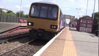 preview picture of video 'Pontefract Monkhill Station, West Yorkshire, England - 12th June, 2014'