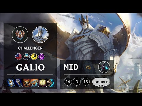 Galio Mid vs Ekko - NA Challenger Patch 10.15