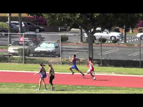 JVB 4x100m at Fountain Valley - 4-20-16 - Los Alamitos Boys