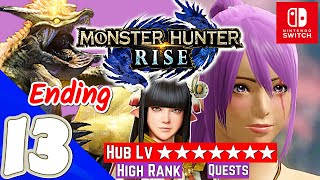 Monster Hunter Rise [Switch] | Gameplay Walkthrough Part 13 Hub [7 Star Quests] | No Commentary