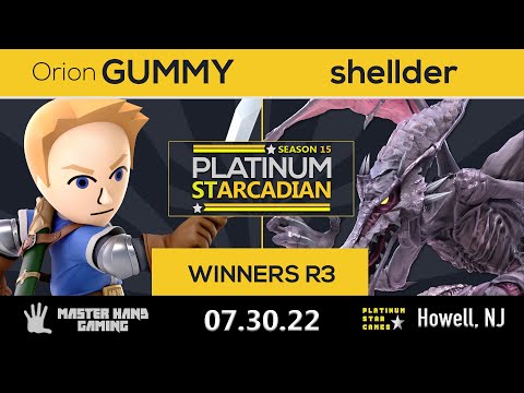 Platinum Starcadian S15 - Orion | GUMMY (Joker, Mii Swordfighter) Vs. shellder (Ridley) - WR3