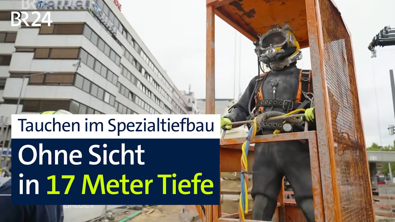 Spezial-Taucher mitten in der Innenstadt: Neue Hochspannungskabel für Nürnberg | BR24