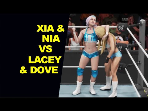 WWE 2K19 Xia Brookside & Nia Jax vs Lacey Evans & Dove Cameron - Tag Elimination