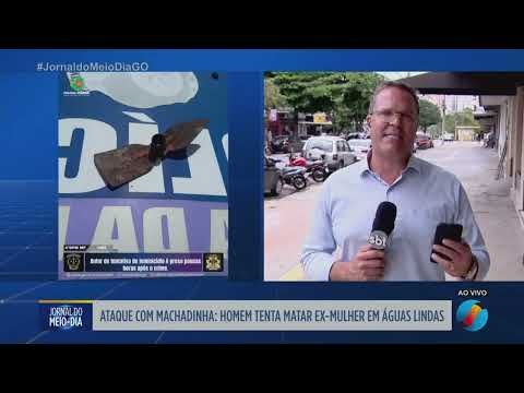 Homem ataca ex-mulher com machadinha em Águas Lindas de Goiás