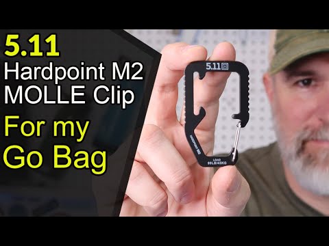 5.11 Hardpoint M2 Carabiner for MOLLE Go Bag
