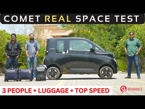 2023 MG Comet Electric EV Real World Review || 3 People + Luggage Space Test || Top Speed Included