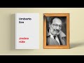 Umberto Eco Jméno Růže Rozbor A životopis