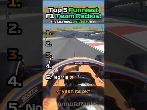 Top 5 Funniest F1 Team Radios 😂🏎️
