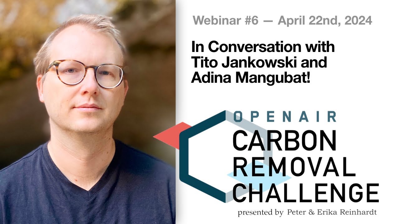 Carbon Removal Challenge Webinar w/ Airminers' Tito Jankowski ...