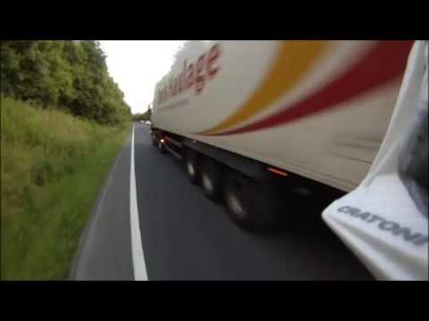 Davis Haulage HGV Close Overtake of Cyclist at  Speed