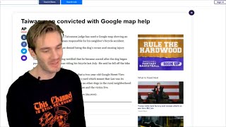 Pewdiepie Reacting to Google Map in Taiwan