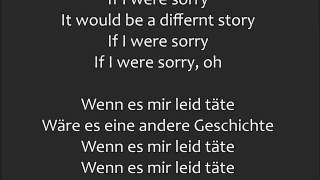 If I were Sorry - Frans | Lyrics - Übersetzung