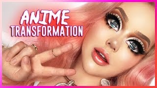 EXTREME ANIME MAKEUP TRANSFORMATION