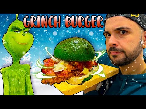 Il Grinch BURGER - Con Pollo Panato e BACON CROCCANTE!
