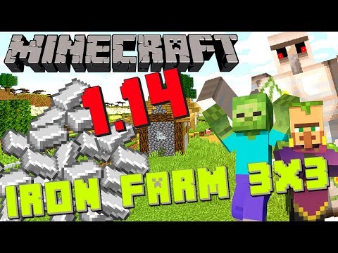 COME AVERE FERRO INFINITO SU Minecraft 1.14  - IRON FARM AUTOMATICA SUPER COMPATTA