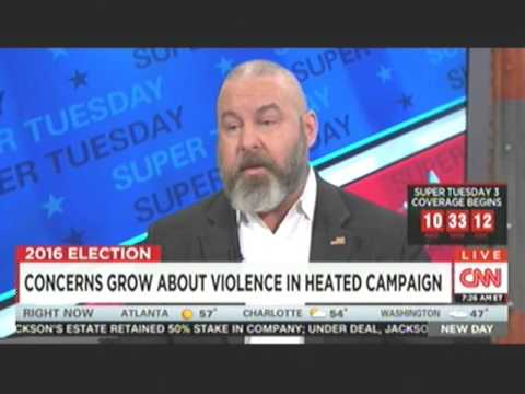 Jonathan T Gilliam on CNN's New Day, March 15, 2016 discussing escalating campaign violence