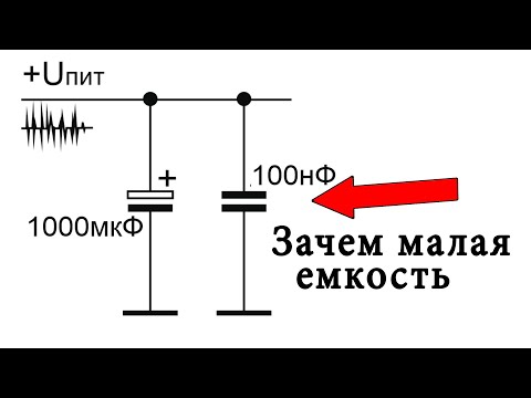 Зачем нужна малая емкость в цепи питания