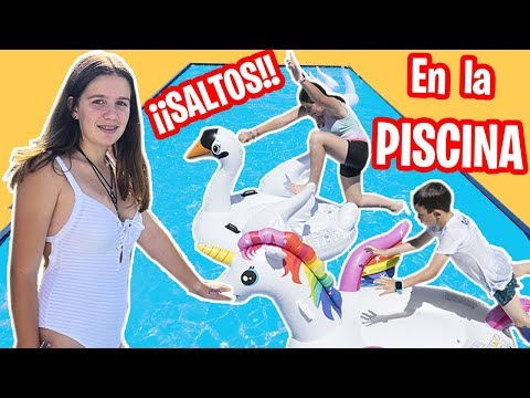 TODOS LOS SALTOS en LA PISCINA 💦que QUIERA MI PADRE  // Familukis