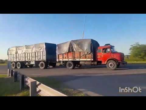 Camiones y algunos buses en RN19 , San Francisco , Cordoba , video 120 . SUSCRIBITE !!