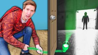 SPYING On PROJECT ZORGO with NINJA GADGETS in Abandoned Safe House Escape Room