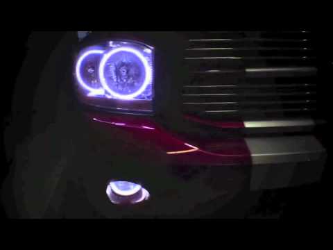 2006-2008 Dodge Ram Dual Color Red / White SMD Halo Headlights by ORACLE