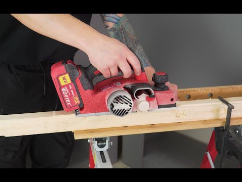 фото рубанок wortex cpl 2082 вортекс вортэкс аккумуляторный электро электрорубанок электрический сетевой 0