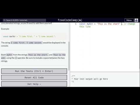 Lesson 28 Basic Javascript Concatenating Strings With Plus Operator