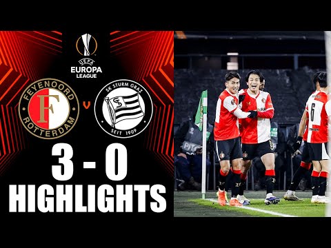Feyenoord vs SK Sturm Graz 3-0 Highlights | UEFA Europa League 2025-26