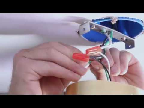 How To Install Flush Mount Fixture to Junction Box - YouTube