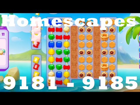 Homescapes Level 9181 - 9185 HD | 3 - match game | gameplay | android | ios | 9182 | 9183 | 9184