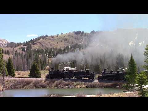 This video shows the Ponderosa Campground facilities and the steam train down the road a few miles.