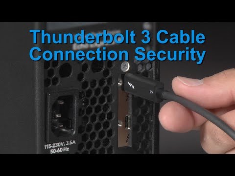 Thunderbolt 3 Cable Connection Security