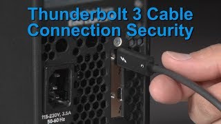 Thunderbolt 3 Cable Connection Security