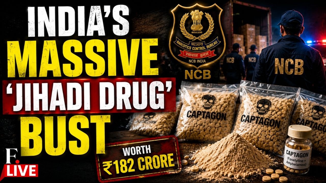 NCB Drug Bust LIVE: India Seizes First-Ever Captagon Haul Worth ₹182 Cr Under ‘Operation RAGEPILL’