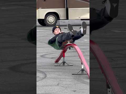 Coffin Grind a Rainbow Rail 🌈 @ChristopherHiett. #Skate #Skateboard #Skateboarding