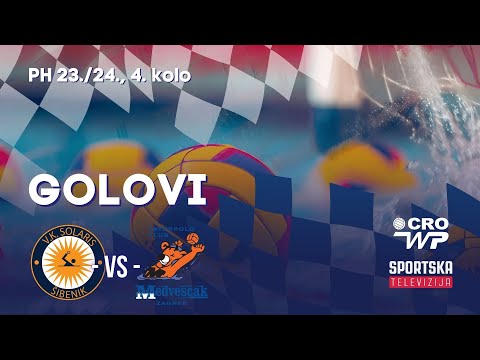 Golovi: PH 23/24, 4. kolo - VK Solaris vs VK Medveščak