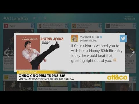 80歳の誕生日おめでとう、チャック・ノリス (Happy 80th Birthday, Chuck Norris!)