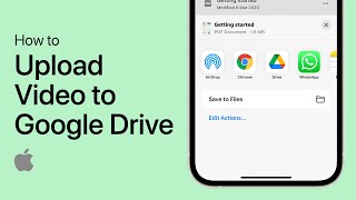 How To Upload Video to Google Drive using iPhone - Tutorial
