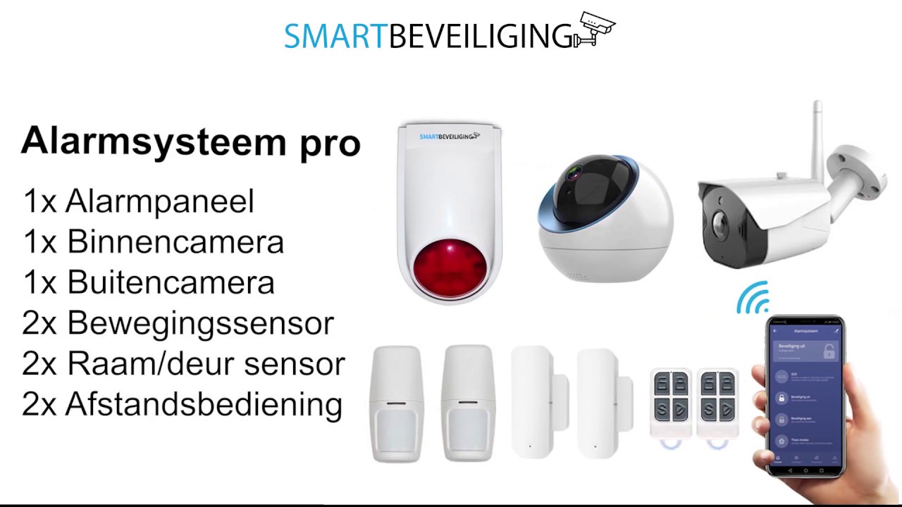 Draadloos alarmsysteem voor woning met camera - Volledige huisbeveiliging