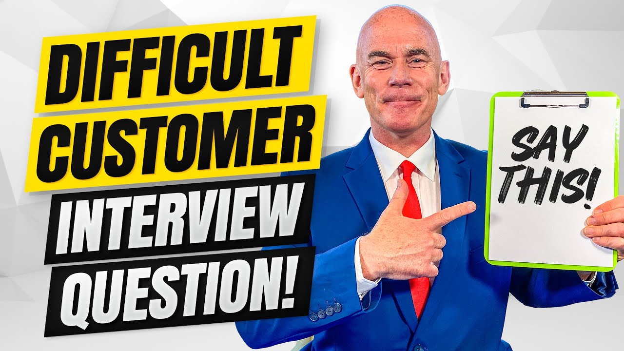 What is the hardest part of the customer service interview question?