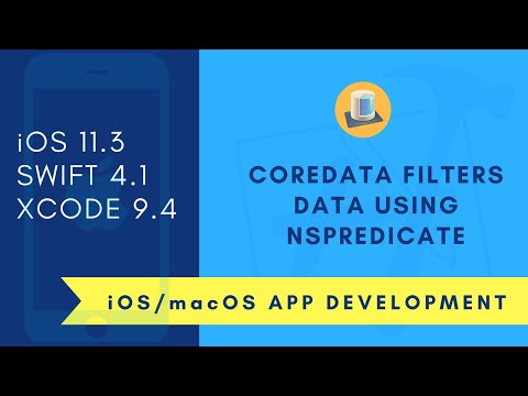 iOS Beginner: Core data Filter data using NSPredicate (Swift 4 + XCode 9)