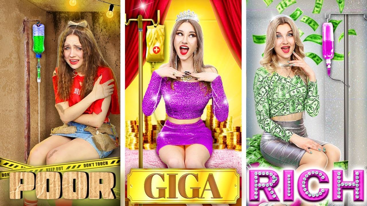 Poor vs Rich vs Giga Rich in the Hospital! I Became a Doctor