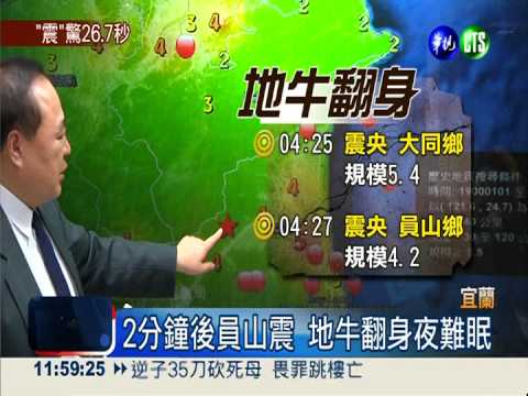 凌晨天搖地動26.7秒 睡夢中震醒