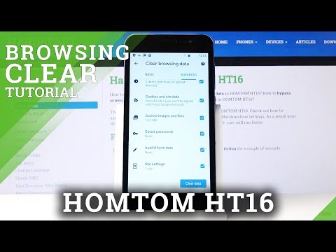 How to Clear Browsing Data HOMTOM HT16 – Wipe Browser Data