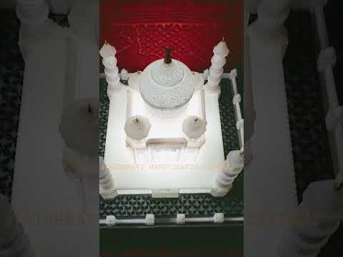 Handmade italian marble beautiful taj mahal for gift and hom...
