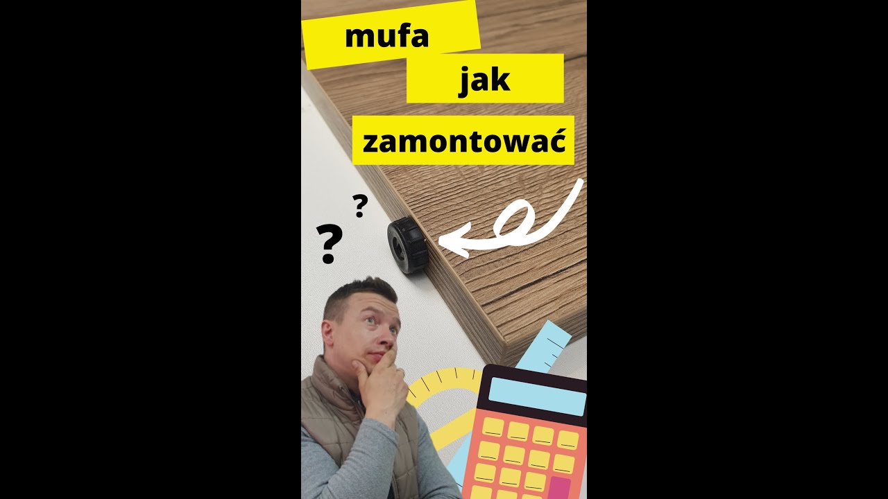 Nóżka meblowa mufa . Jak ją zamontować  poradnik w 60sekund #shorts