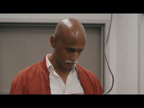 Antoine encounters Penny employees and a roller door for the first time. (The roller door is a bi...