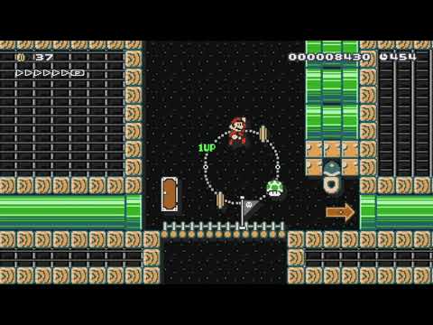 Dark Land Bridge 8-1 by Gnome - Super Mario Maker - No Commentary 1bq